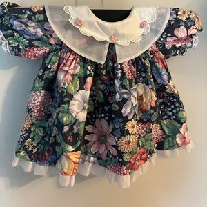 Vintage Carter floral baby dress